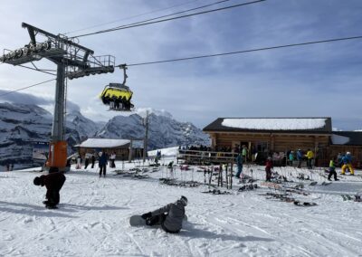 Starten på Lauterbrunnen-nedfarten